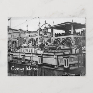 Carte postale Coney Island Cake Walk Photo Vintage
