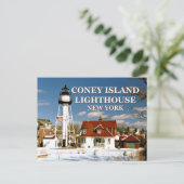 Carte Postale Coney Island Lighthouse, New York Postcard (Debout devant)
