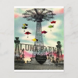 Carte Postale Coney Island Luna Park Parc d'attractions Brooklyn