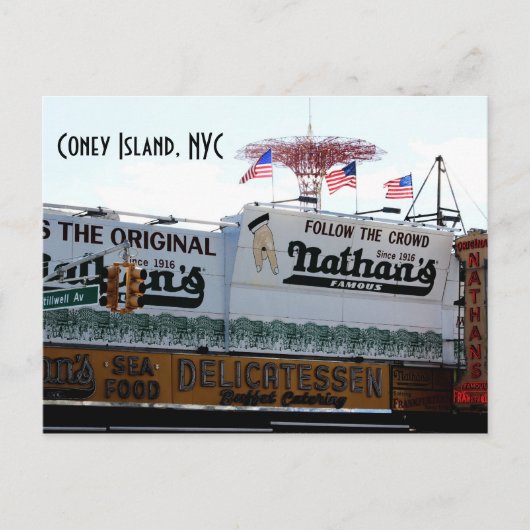 Carte Postale Coney Island, NYC (Devant)