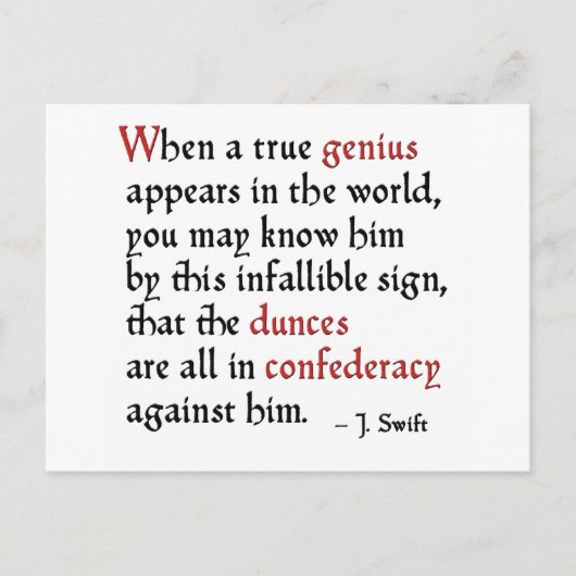 Carte Postale Confederacy des cancres (Devant)