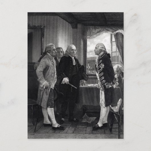 Carte Postale Conférence de paix sur Staten Island (Devant)