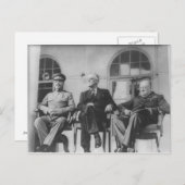 Carte Postale Conférence de Téhéran (Devant / Derrière)