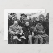 Carte Postale Conférence de Yalta (Devant / Derrière)