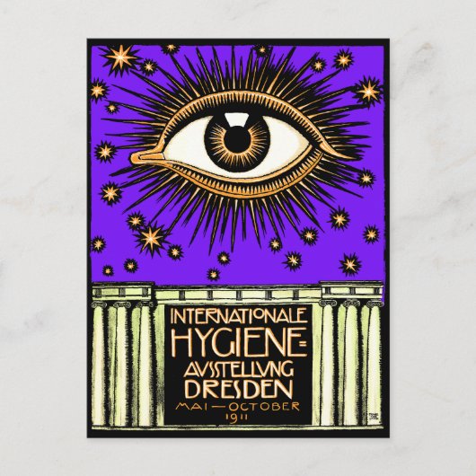 Carte Postale Conférence internationale d'hygiène de Dresde 1911 (Devant)