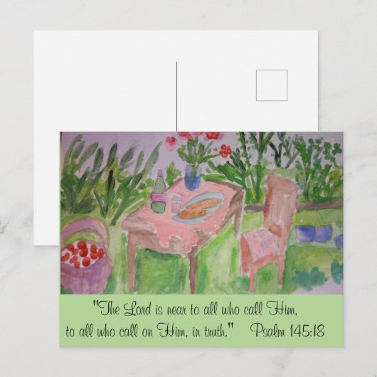 Carte Postale confiance (Devant / Derrière)