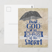 Carte Postale Confiance à Dieu Affirmation (Devant / Derrière)