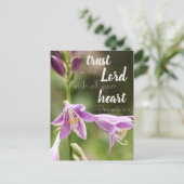 Carte postale "Confiance dans le Seigneur" (Debout devant)