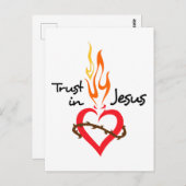 Carte Postale Confiance en Jésus (Devant / Derrière)