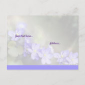 Carte postale Confiance et foi en Dieu (Dos)