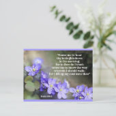 Carte postale Confiance et foi en Dieu (Debout devant)