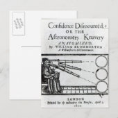 Carte Postale Confiance Frontispiece démontée ; Astronome (Devant / Derrière)