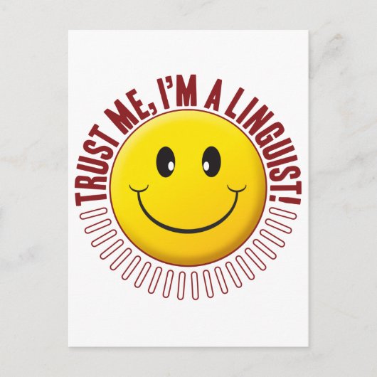 Carte Postale Confiance linguistique (Devant)