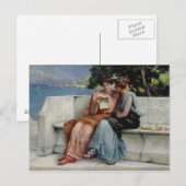 Carte Postale Confidences (huile sur toile) (Devant / Derrière)