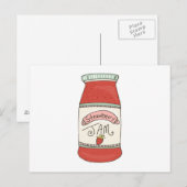 Carte Postale Confiture aux fraises (Devant / Derrière)