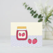 Carte Postale Confiture aux fraises maison (Debout devant)