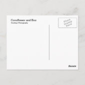 Carte Postale Confleur et abeille (Dos)