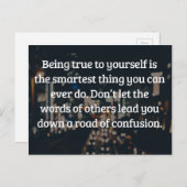 Carte Postale Conforme À Votre Citation (Devant / Derrière)