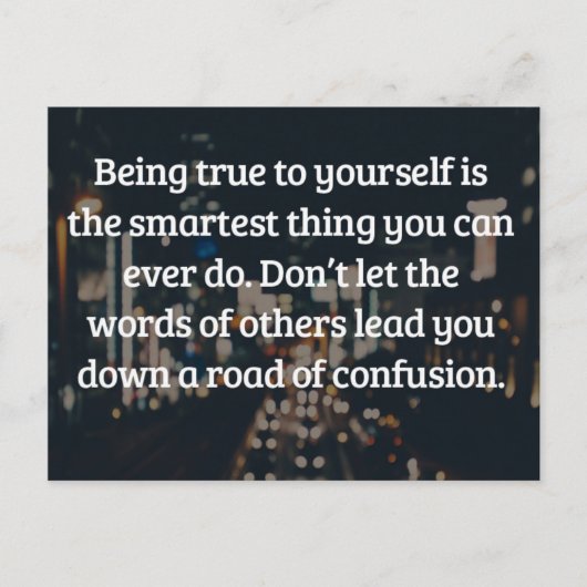 Carte Postale Conforme À Votre Citation (Devant)