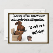 Carte Postale Confort café (Devant / Derrière)