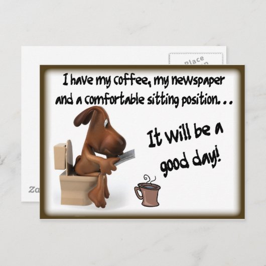 Carte Postale Confort café (Devant / Derrière)