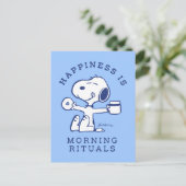 Carte Postale Confort et sécurité | Le bonheur, c'est les rituel (Debout devant)