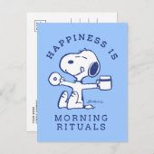 Carte Postale Confort et sécurité | Le bonheur, c'est les rituel (Devant / Derrière)