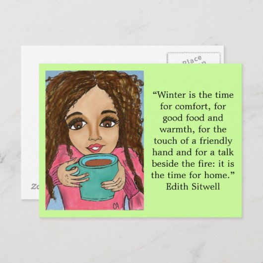 Carte postale confort hiver (Devant / Derrière)