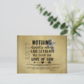 Carte Postale Conforter la Bible de l'Amour Verse avec Citation (Debout devant)