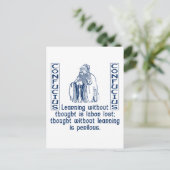 Carte Postale Confucius (Debout devant)