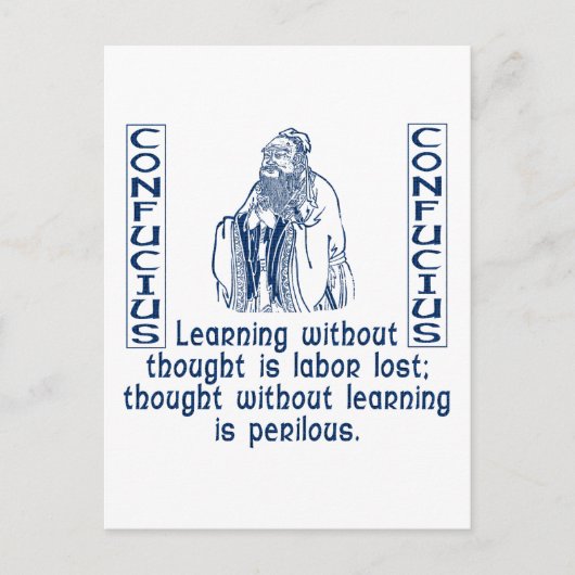 Carte Postale Confucius (Devant)