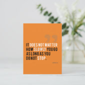 Carte Postale confucius citation motivationnelle inspiration ora (Debout devant)