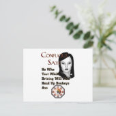 Carte Postale Confucius Dit (Debout devant)