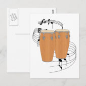 Carte Postale Conga Drums (Devant / Derrière)