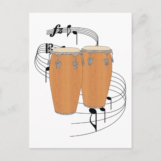 Carte Postale Conga Drums (Devant)