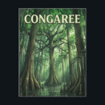 Carte Postale Congaree Forest<br><div class="desc">Congaree National Park protects the largest intact expanse of old-growth bottomland hardwood forest in the southeastern United States. Its towering trees are some of the tallest in the East. The park is a sanctuary for biodiversity, with a boardwalk that allows visitors to walk through the swampy terrain. The massive cypress...</div>