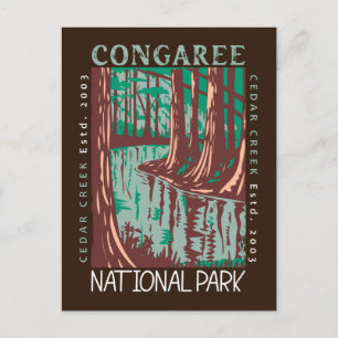 Carte Postale Congaree National Park Cedar Creek Vintage 