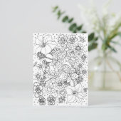 Carte Postale Conglomération de fleurs (Debout devant)