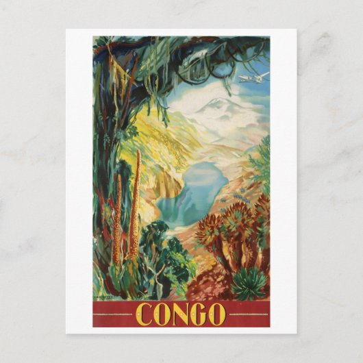 Carte Postale Congo, Congo, Afrique, paysage, vintage (Devant)