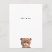 Carte Postale Congratulations Bear New Baby Birth Card (Devant)