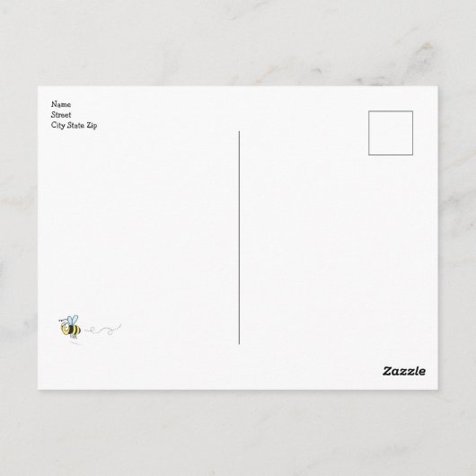 Carte Postale Congratulations Bumble Bee (Dos)