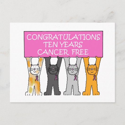 Carte Postale Congratulations de 10 ans (Devant)