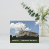 Carte Postale Congrès des États-Unis et Capitole (Debout devant)
