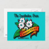 Carte Postale Conn Mountain Laurel Constitution État (Devant / Derrière)