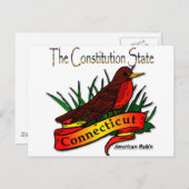 Carte Postale Conn Robin La Constitution État (Devant / Derrière)