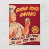 Carte Postale Connais tes oignons (Devant)