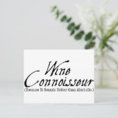 Carte Postale connaisseur du vin (Debout devant)