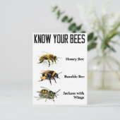 Carte Postale Connaissez vos abeilles (Debout devant)