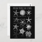 Carte Postale Connaissez vos étoiles de mer - Groupes Starfish (Devant / Derrière)