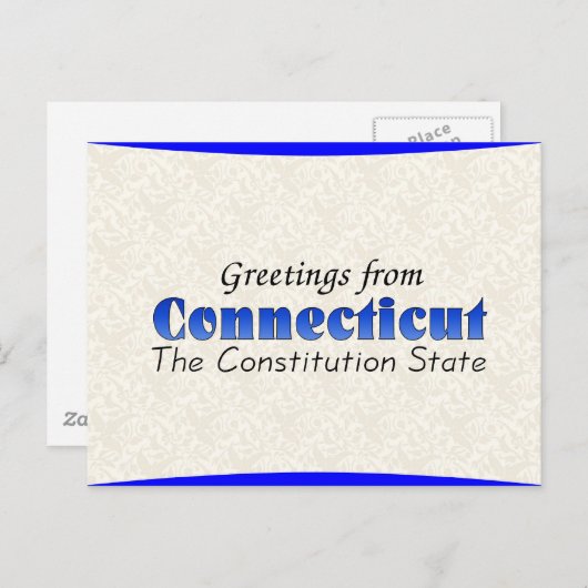 Carte Postale Connecticut (Devant / Derrière)
